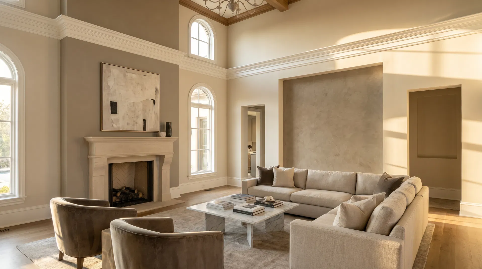 Premium interior painting in a Dallas–Fort Worth home